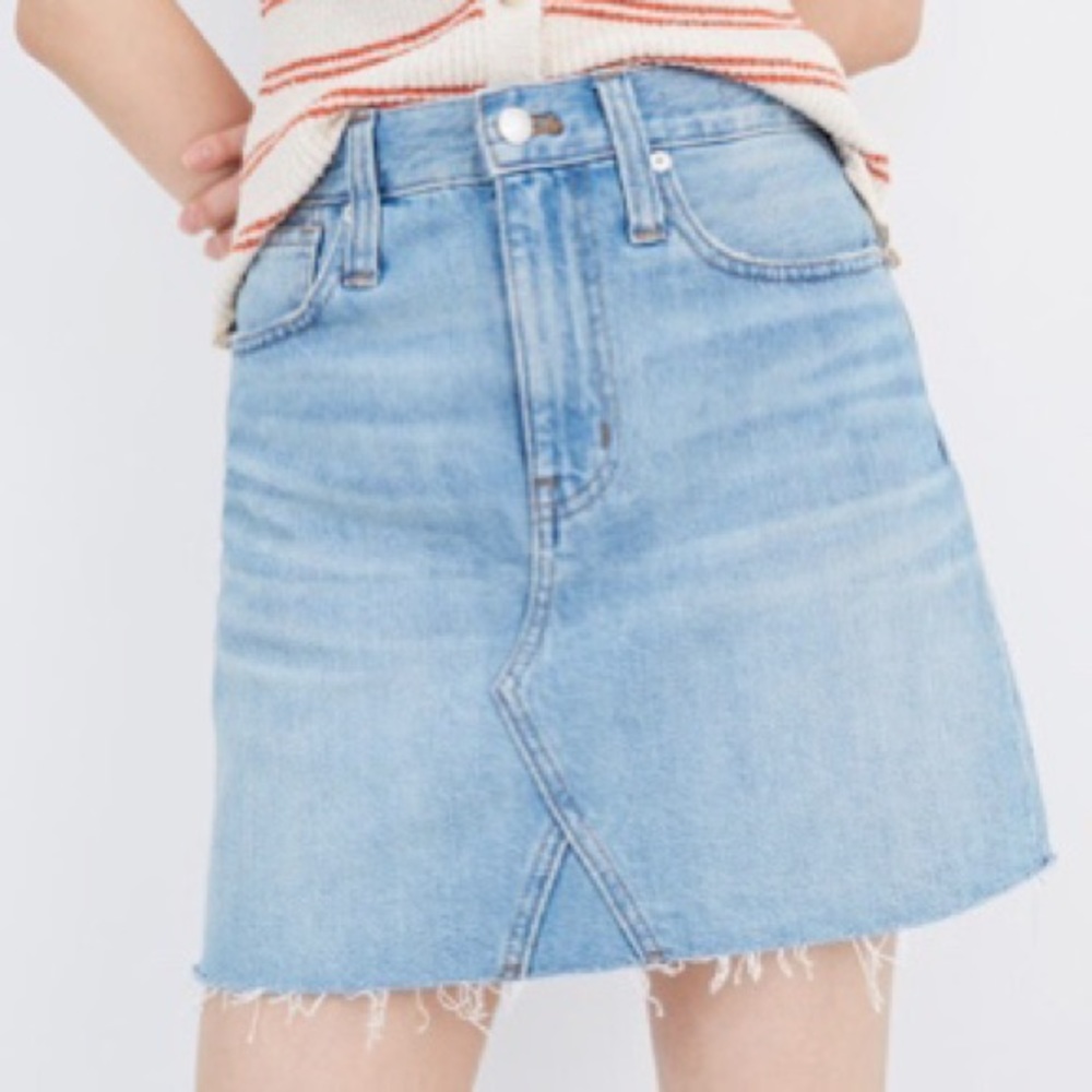 Madewell denim skirt